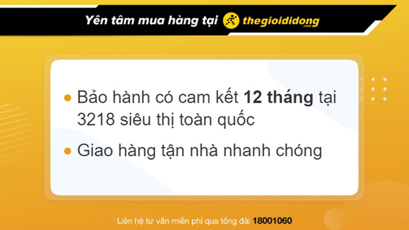 Chính sách bảo hành khi mua tai nghe tại Thế Giới Di Động